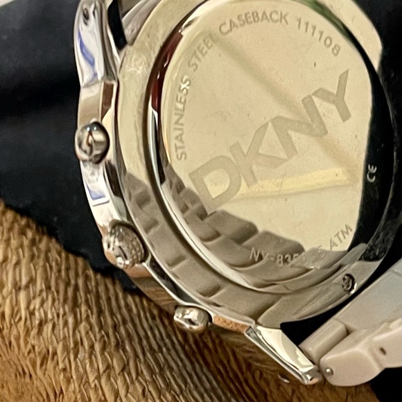 DKNY Taupe Resin Band Chronograph Watch Unisex - Picture 4 of 7